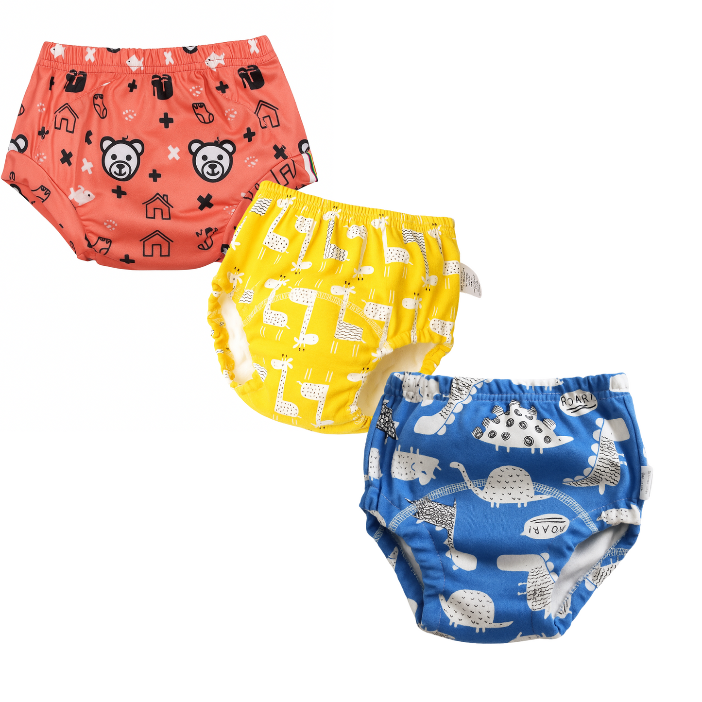 Softlia Baby Padded Underwear | 3-Layer Cotton Training Panties for Toddlers | Reusable, Absorbent & Leak-Proof