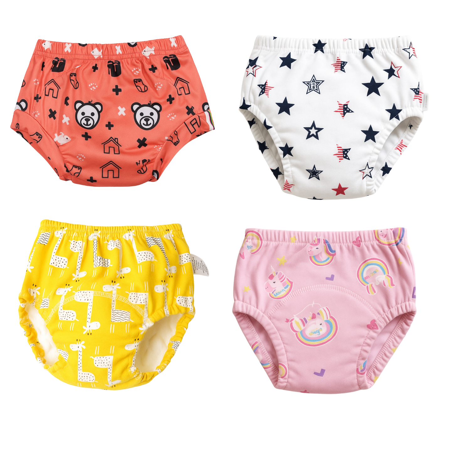 Softlia Baby Padded Underwear | 3-Layer Cotton Training Panties for Toddlers | Reusable, Absorbent & Leak-Proof