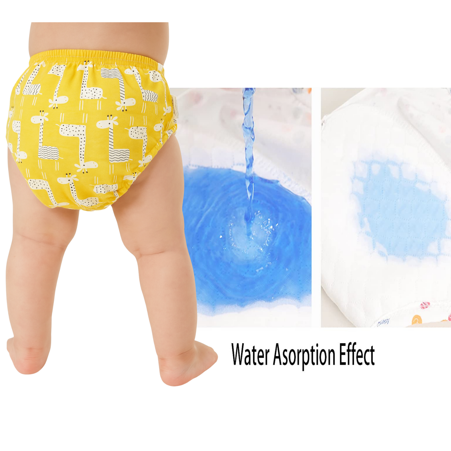 Softlia Baby Padded Underwear | 3-Layer Cotton Training Panties for Toddlers | Reusable, Absorbent & Leak-Proof