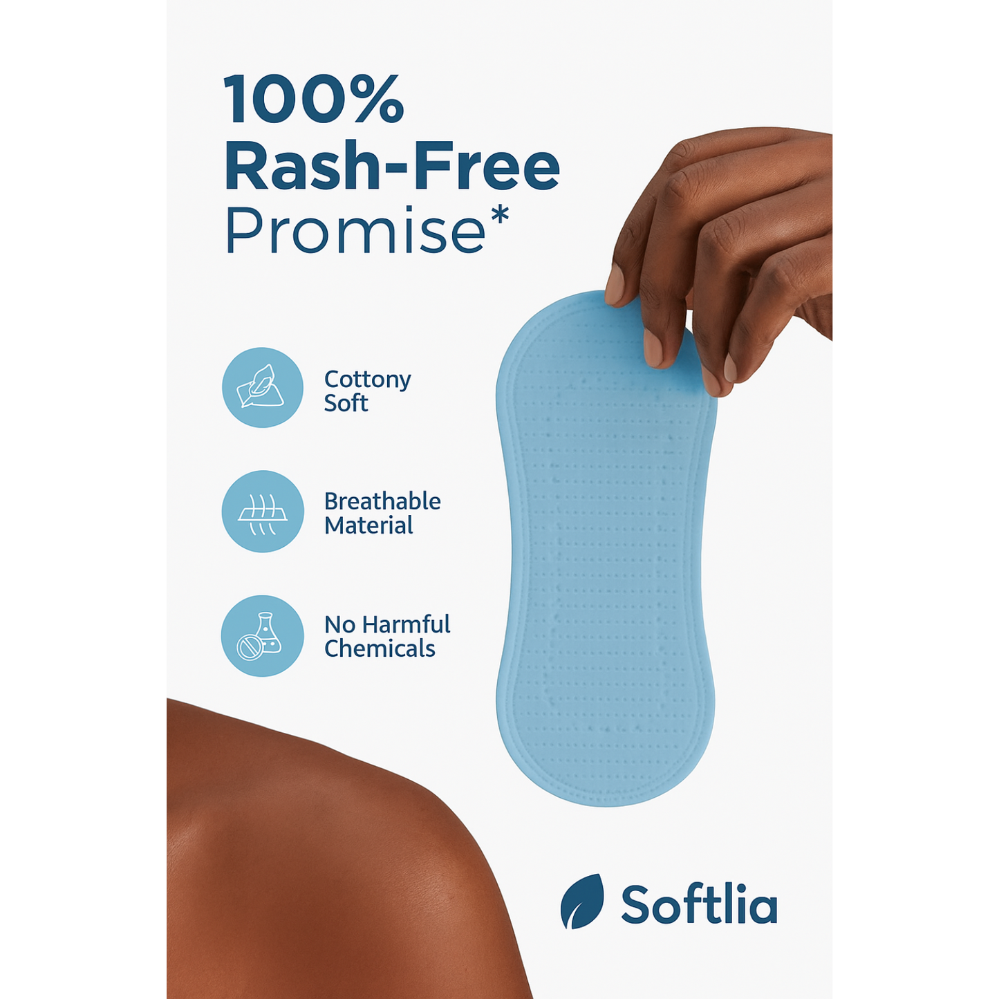 Softlia Reusable Panty Liners for Women | Daily Use, Breathable, Ultra-Thin & Washable