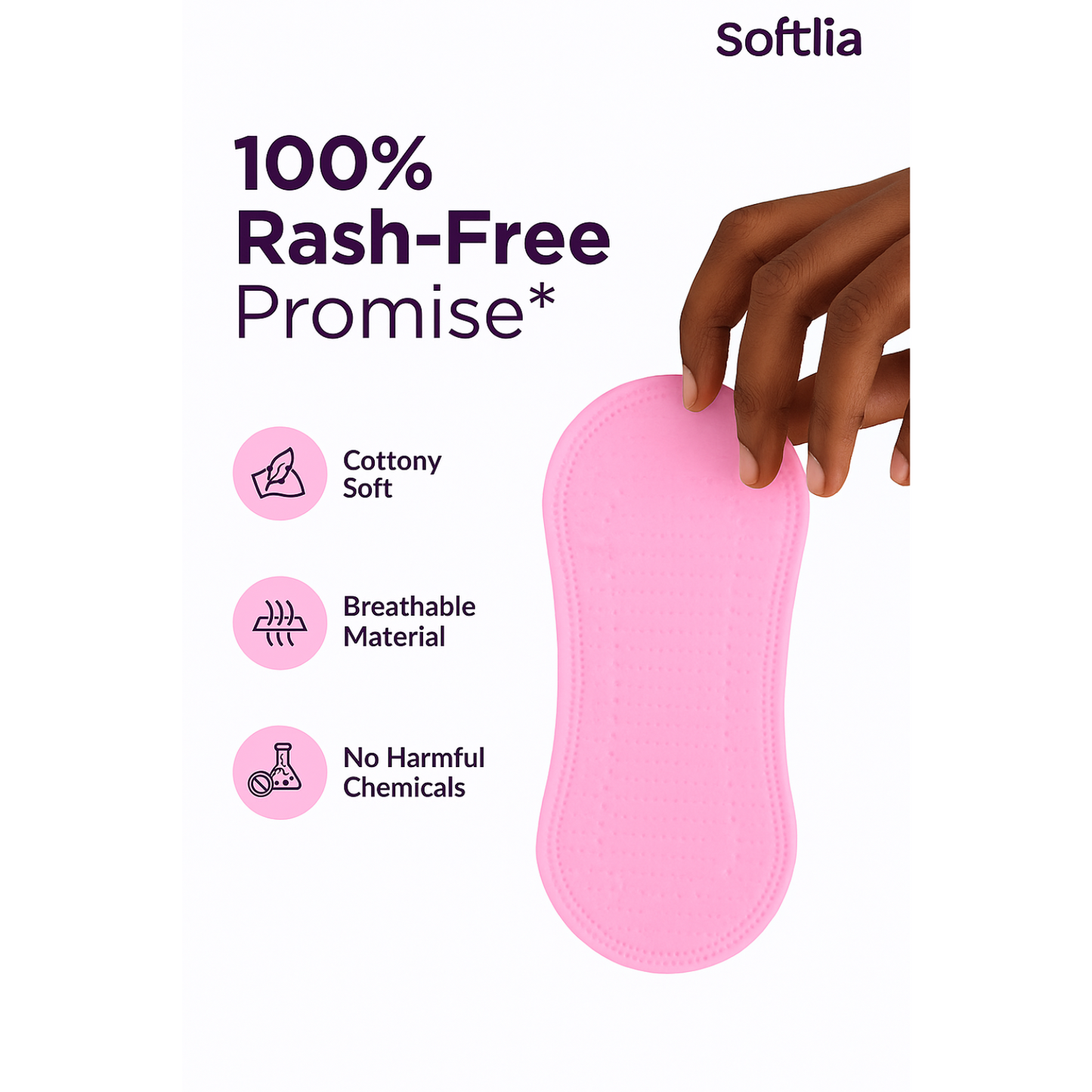 Softlia Reusable Panty Liners for Women | Daily Use, Breathable, Ultra-Thin & Washable