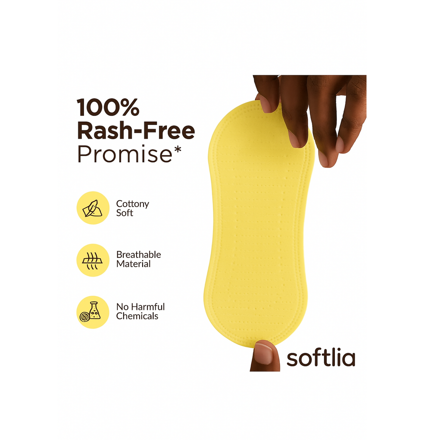 Softlia Reusable Panty Liners for Women | Daily Use, Breathable, Ultra-Thin & Washable