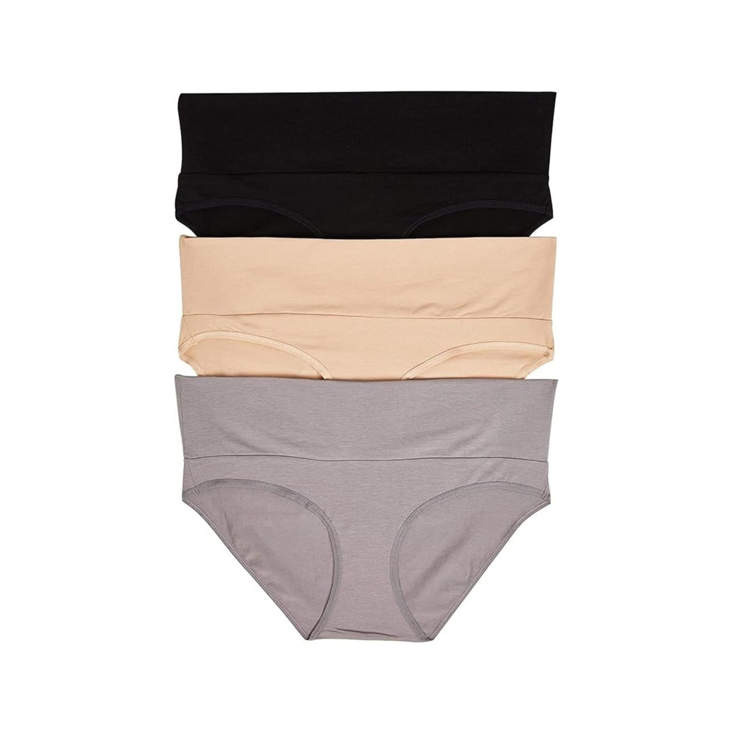Softlia Women’s Low Waist Maternity Panty | Under Bump Pregnancy Briefs | Soft Cotton, Stretchable & Skin-Friedly