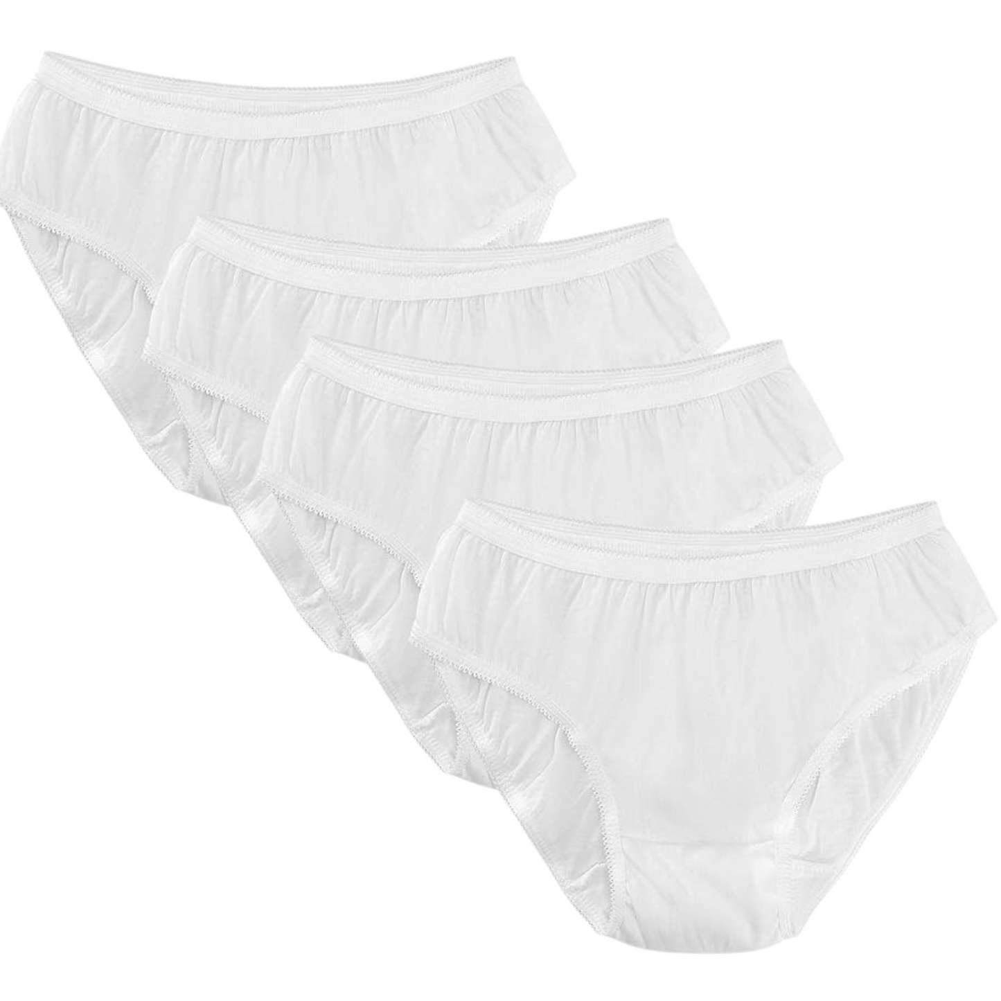 Softlia 100% Cotton Disposable Panty for Women | Hygienic, Breathable & Skin-Friendly (Pack of 5/10)