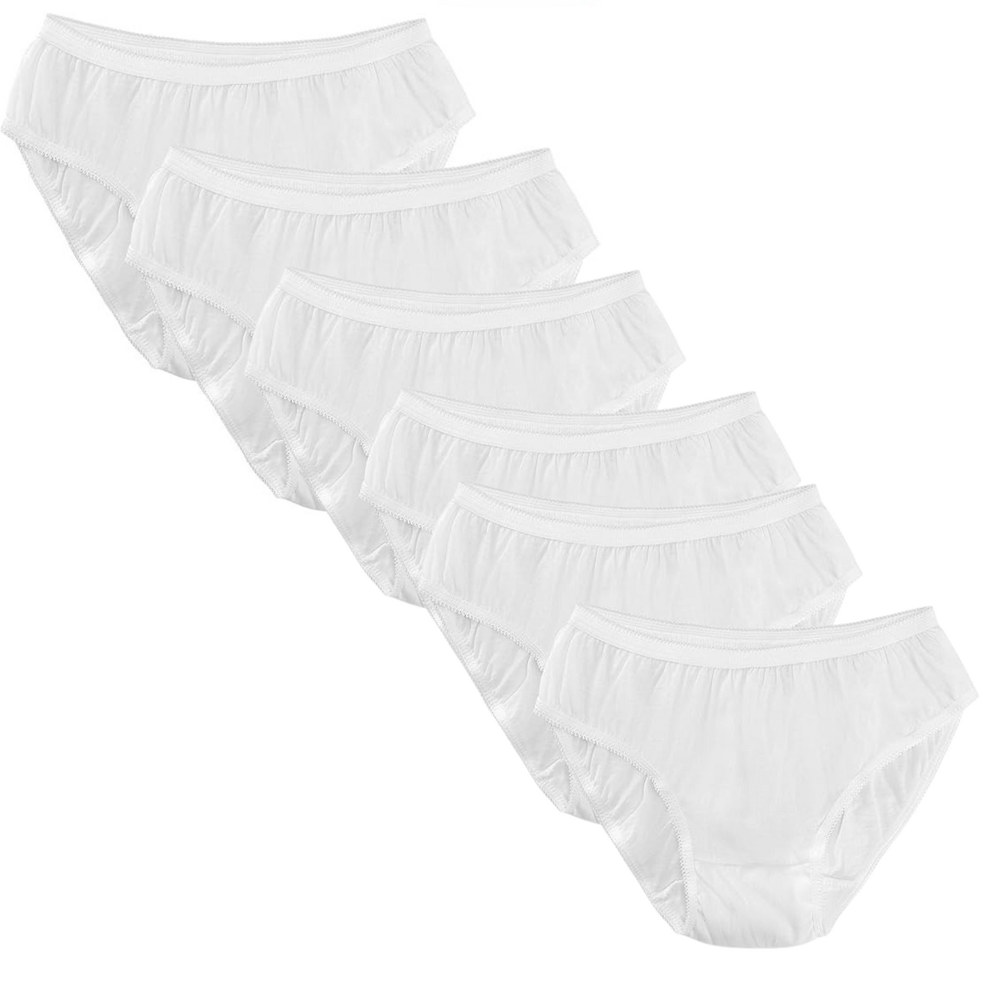Softlia 100% Cotton Disposable Panty for Women | Hygienic, Breathable & Skin-Friendly (Pack of 5/10)