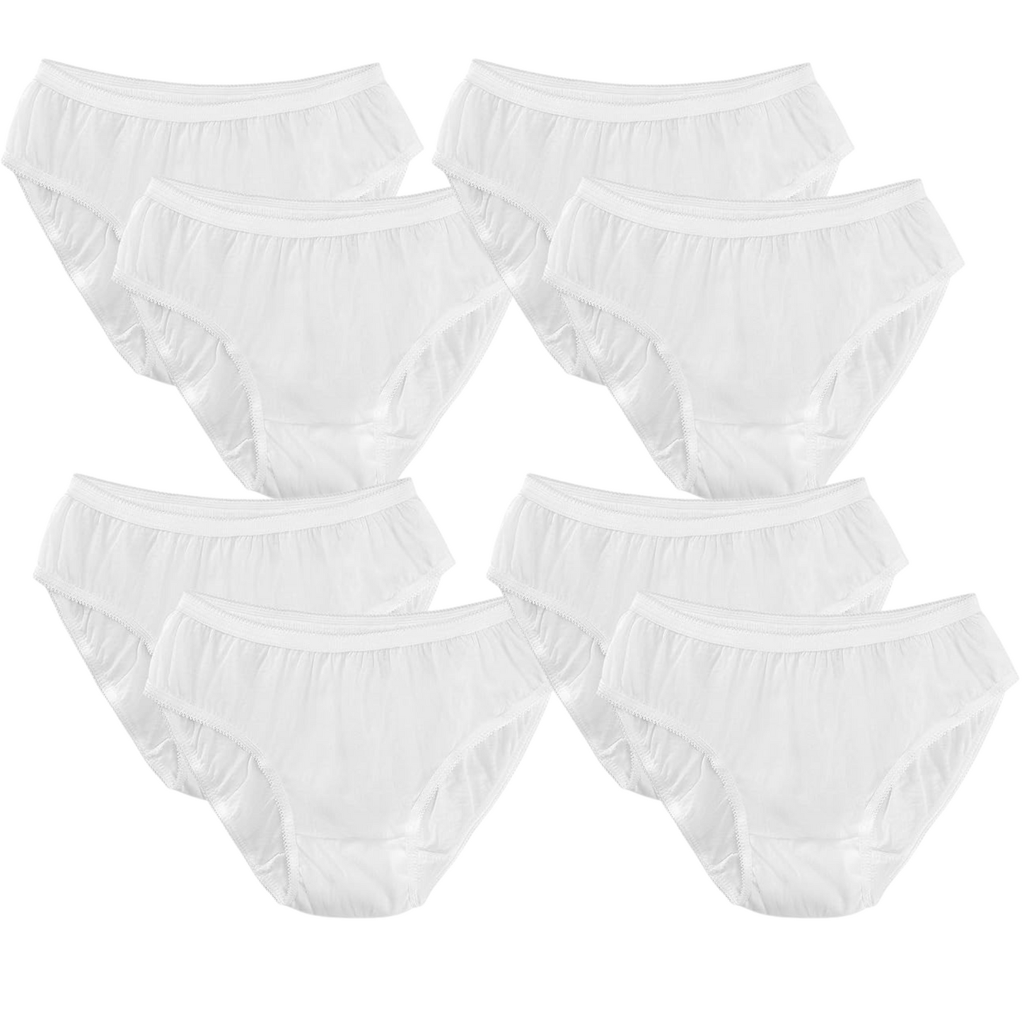 Softlia 100% Cotton Disposable Panty for Women | Hygienic, Breathable & Skin-Friendly (Pack of 5/10)
