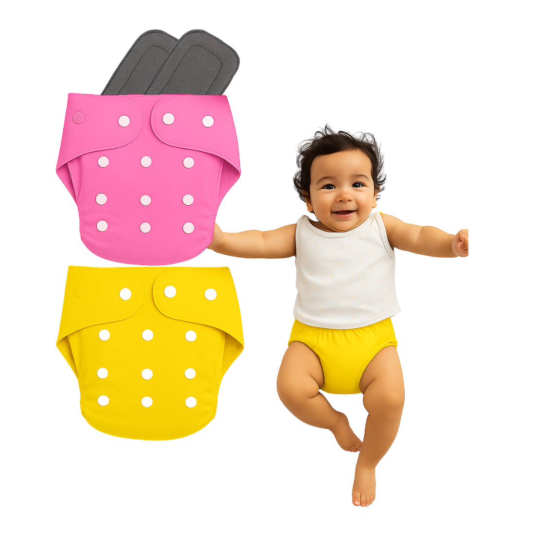 Softlia Reusable & Washable Cloth Diaper | Adjustable Size | 0-3 Years