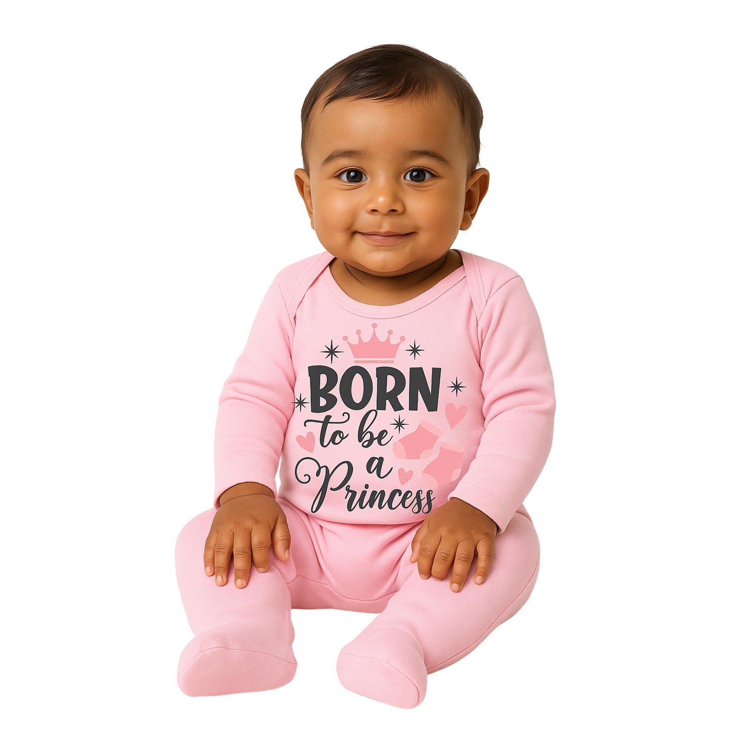 Pink Full Printed Baby Romper – Soft Cotton pack of 1