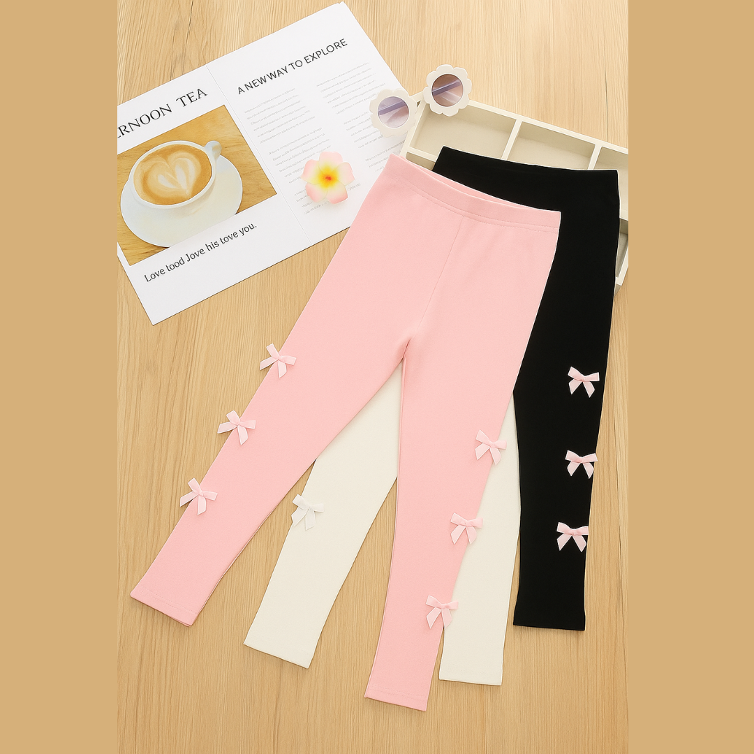 Softlia Girls Cotton Stretch Leggings – Soft, Breathable & Full Length | Daily Wear & Casual Use