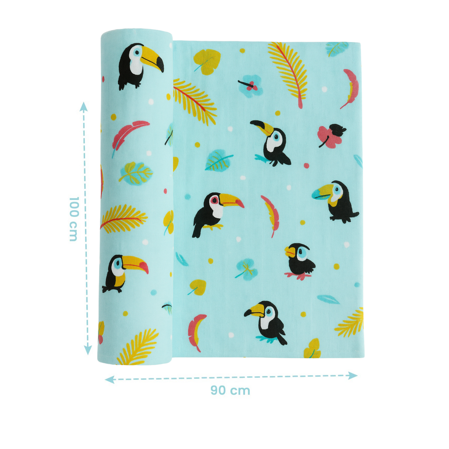 Softlia 3-Layer Baby Wrapper | Soft Cotton Swaddle Blanket for Newborns (0–6 Months)