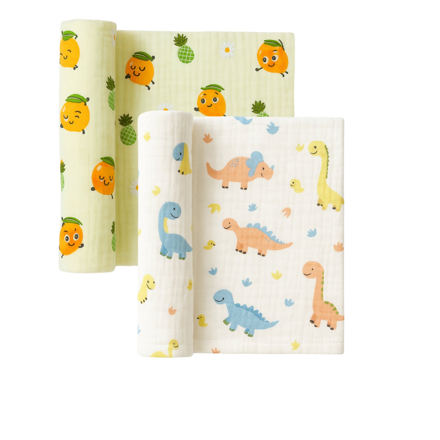 Softlia 3-Layer Baby Wrapper | Soft Cotton Swaddle Blanket for Newborns (0–6 Months)