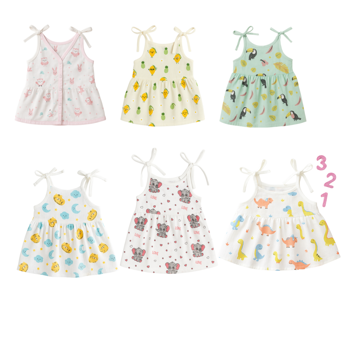 Softlia Muslin Padded Baby Langot – Ultra Soft, Absorbent & Reusable – Pack of 6