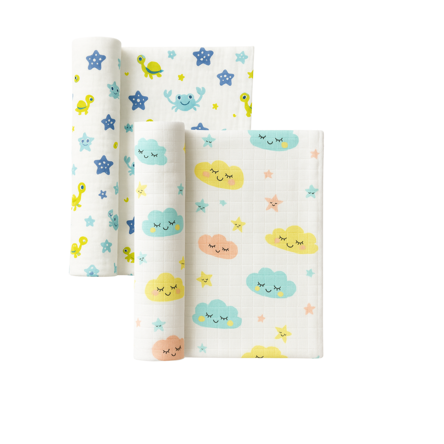 Softlia 3-Layer Baby Wrapper | Soft Cotton Swaddle Blanket for Newborns (0–6 Months)