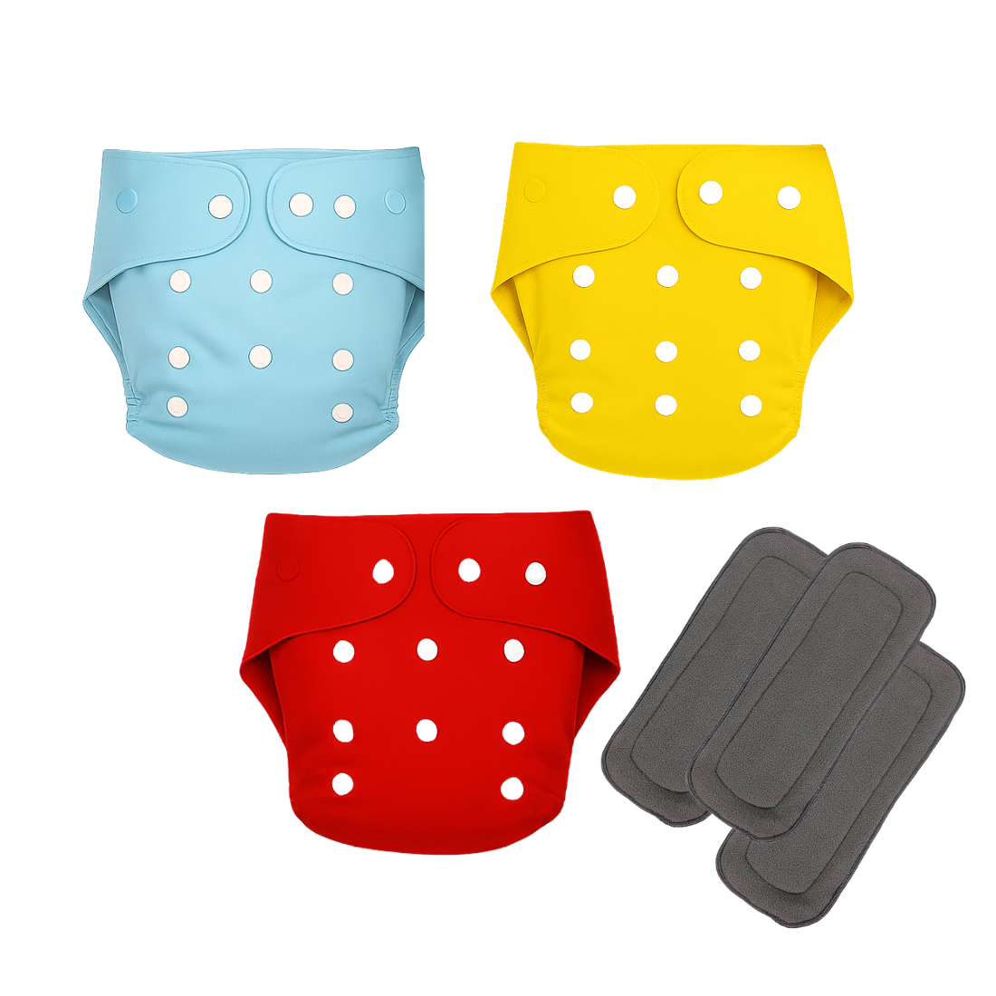 Softlia Reusable & Washable Cloth Diaper | Adjustable Size | 0-3 Years
