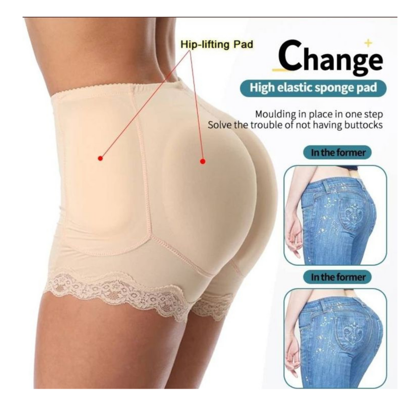 Seamless High-Waist Butt Lifter Shapewear for Women – Tummy Control Body Shaper Shorts