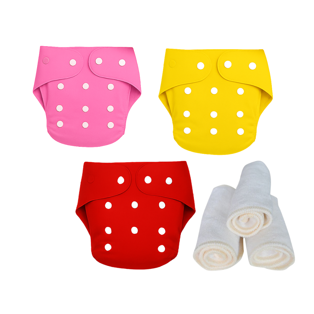 Softlia Reusable & Washable Cloth Diaper | Adjustable Size | 0-3 Years