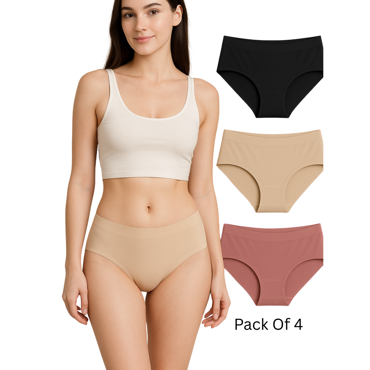 Softlia Women’s Seamless Panty | Ultra-Soft, Invisible Underwear for Everyday Comfort