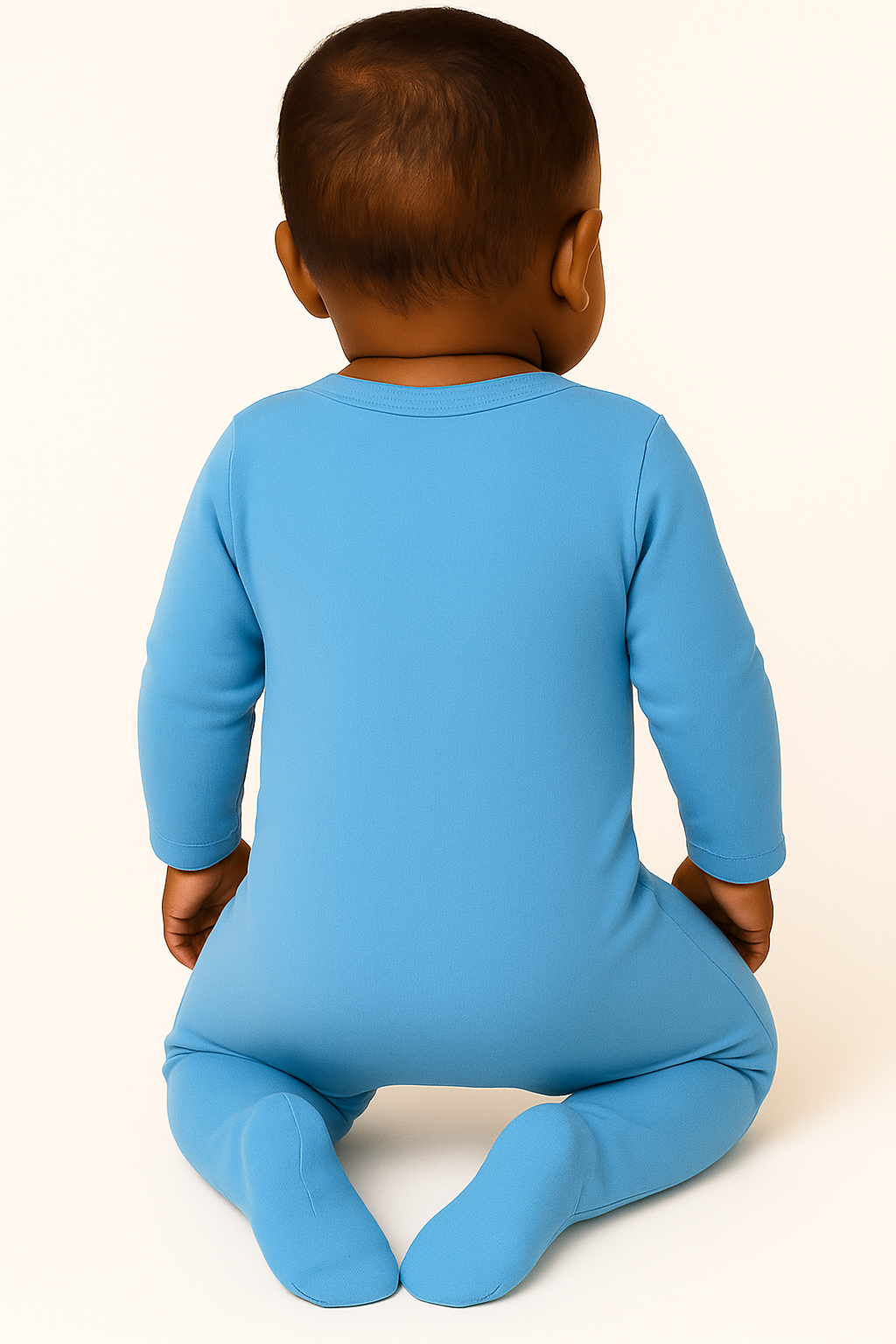Sky Blue Full Printed Baby Romper pack of 1