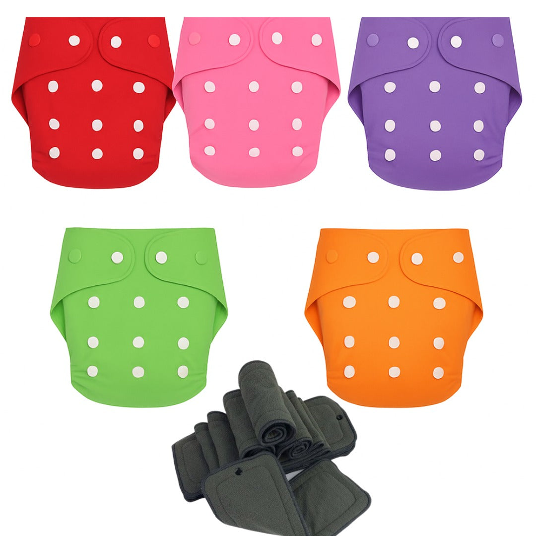 Softlia Baby Cloth Diapers – Pack of 5