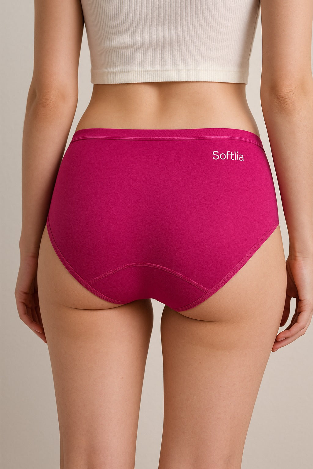 Softlia Pink Period Panty for Women & Teens – Leak-Proof, Reusable, Comfortable Period Underwear
