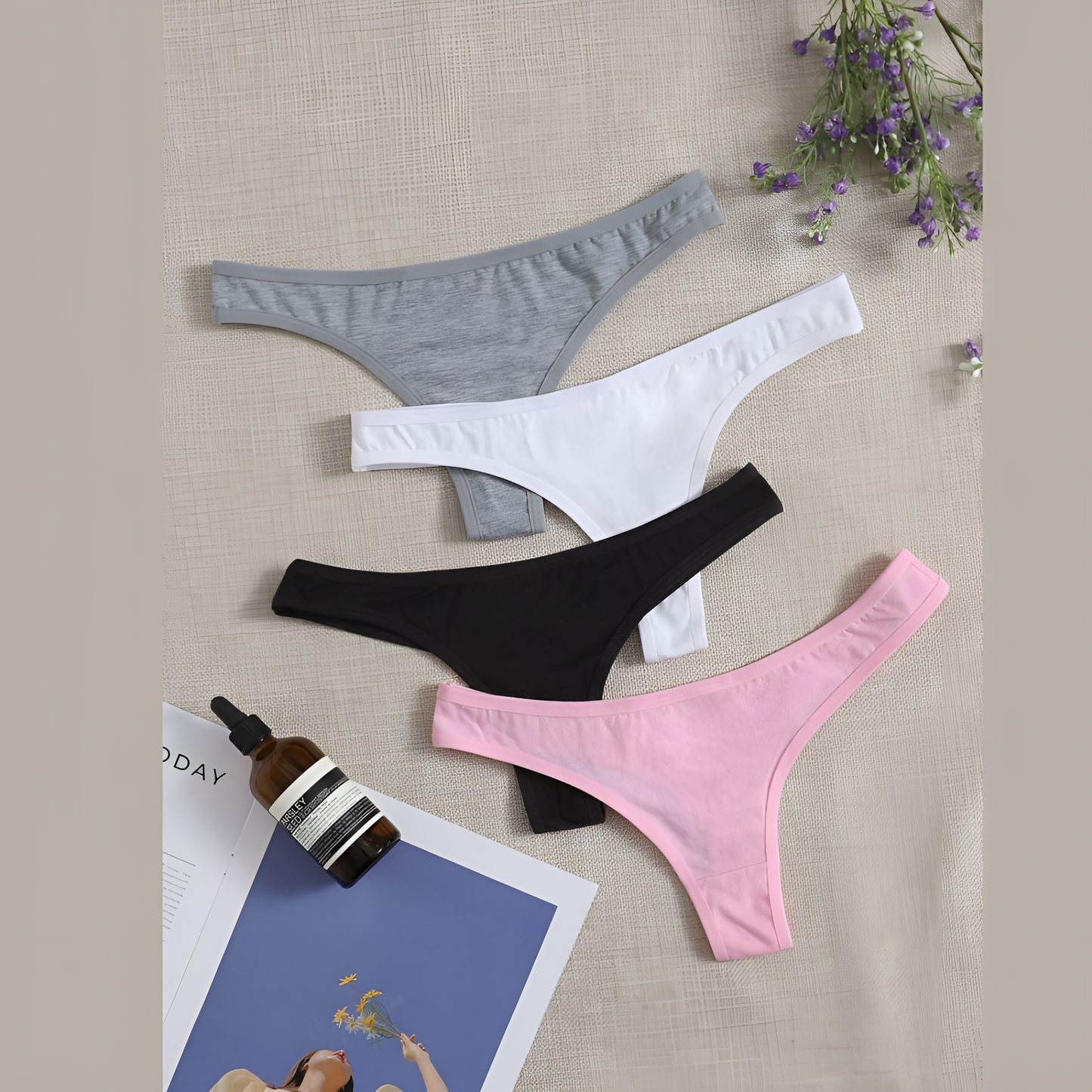 Women’s Slim Fit Thong – Seamless, Stretchable & Invisible Underwear
