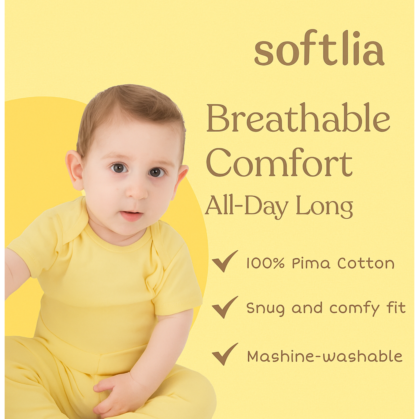 Softlia Pack of 2 – White & Sky Blue Full Printed Baby Rompers