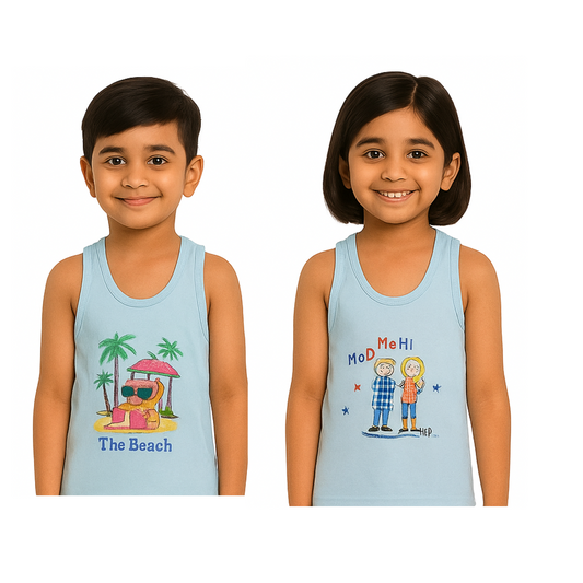 Softlia Kids Cotton Vest – Soft, Breathable & Comfortable – Pack of 3