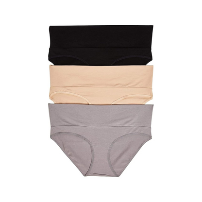 Softlia Women’s Low Waist Maternity Panty | Under Bump Pregnancy Briefs | Soft Cotton, Stretchable & Skin-Friedly