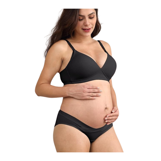 Softlia Women’s Low Waist Maternity Panty | Under Bump Pregnancy Briefs | Soft Cotton, Stretchable & Skin-Friedly