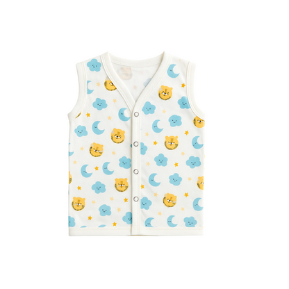 Softlia Muslin Baby Jhabla | 100% Organic Cotton Front-Open Shirt for Newborns (0–12 Months)