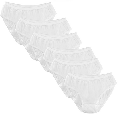 Softlia 100% Cotton Disposable Panty for Women | Hygienic, Breathable & Skin-Friendly (Pack of 5/10)