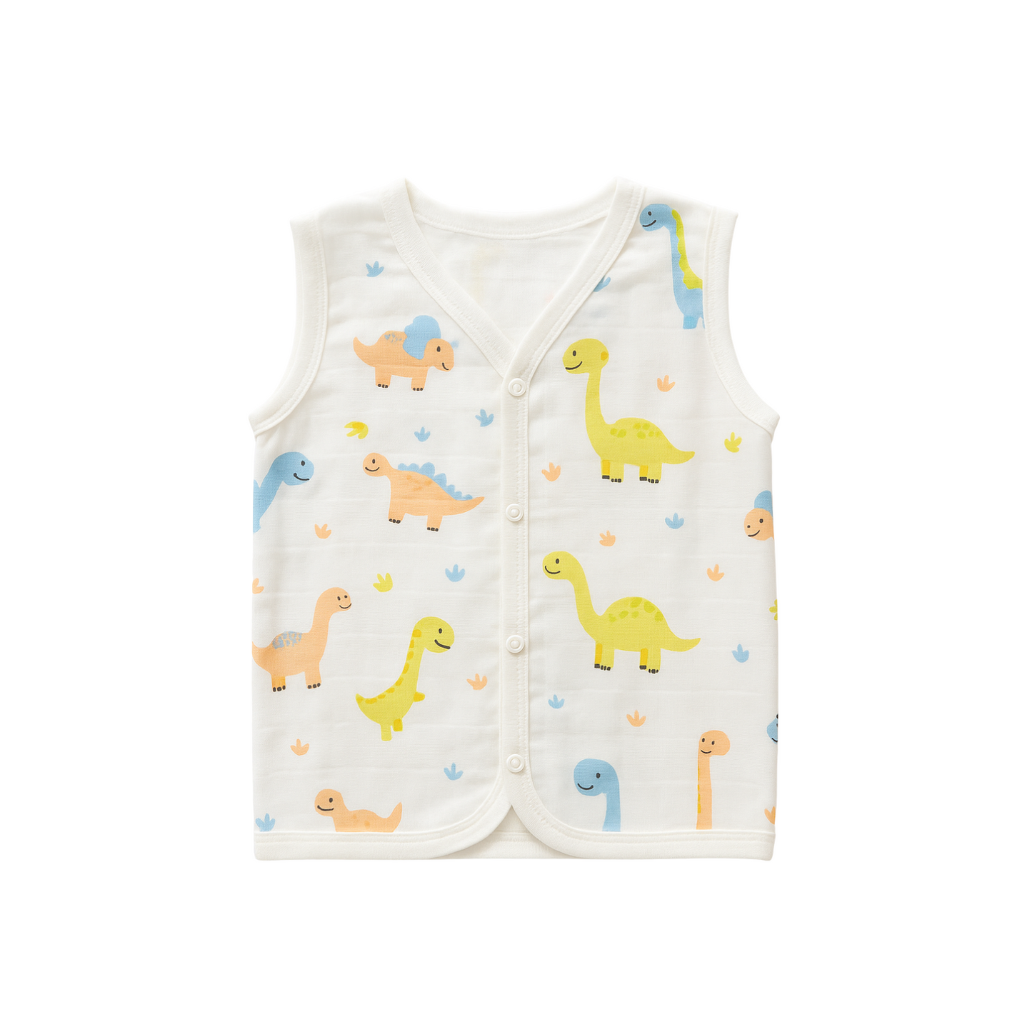 Softlia Muslin Baby Jhabla | 100% Organic Cotton Front-Open Shirt for Newborns (0–12 Months)