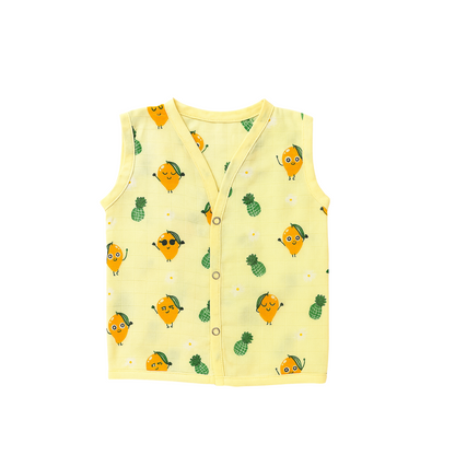 Softlia Muslin Baby Jhabla | 100% Organic Cotton Front-Open Shirt for Newborns (0–12 Months)