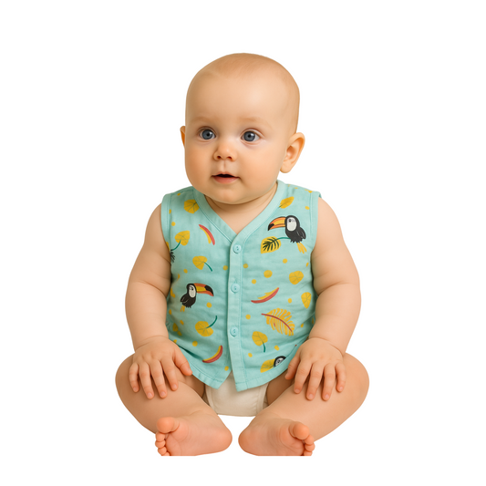 Softlia Muslin Baby Jhabla – Ultra Soft, Breathable & Gentle on Skin – Pack of 5