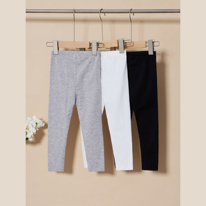 Softlia Girls Cotton Stretch Leggings – Soft, Breathable & Full Length | Daily Wear & Casual Use