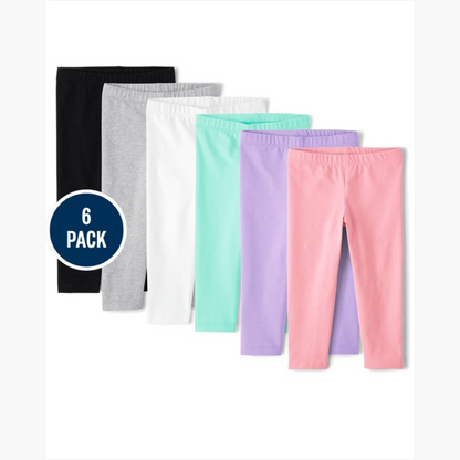 Softlia Girls Cotton Stretch Leggings – Soft, Breathable & Full Length | Daily Wear & Casual Use