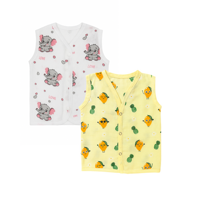 Softlia Muslin Baby Jhabla | 100% Organic Cotton Front-Open Shirt for Newborns (0–12 Months)