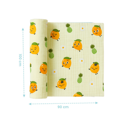 Softlia 3-Layer Baby Wrapper | Soft Cotton Swaddle Blanket for Newborns (0–6 Months)