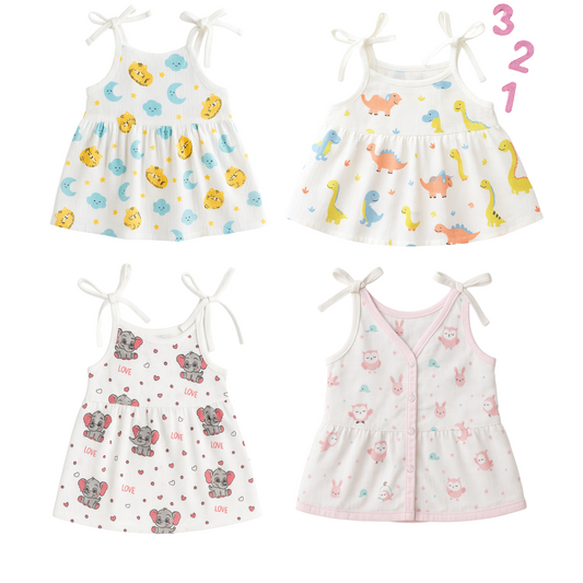 Softlia Muslin Padded Baby Langot – Ultra Soft, Absorbent & Reusable – Pack of 4