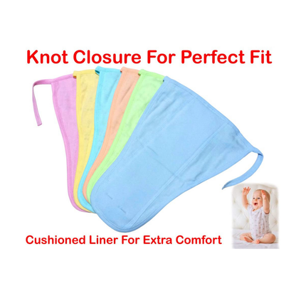 Softlia Baby Padded Langot – Soft Cotton, Leak-Resistant & Reusable – Pack of 4