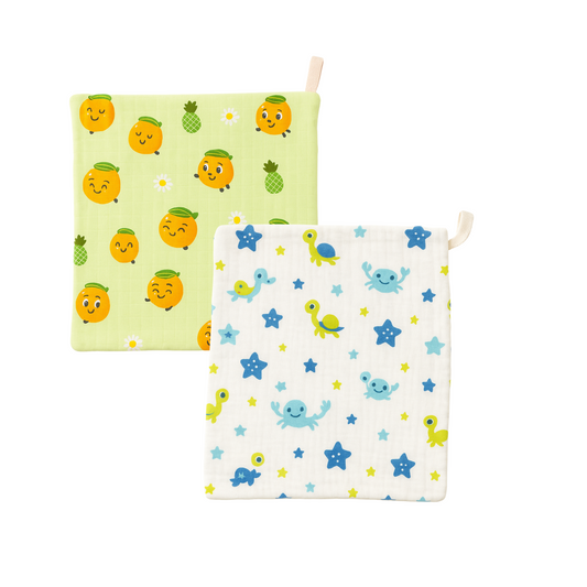 Softlia Muslin Baby Wipes – Ultra Soft, Gentle & Reusable – Pack of 2