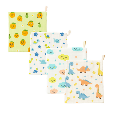 Softlia Muslin Baby Wipes – Ultra Soft, Gentle & Reusable – Pack of 4