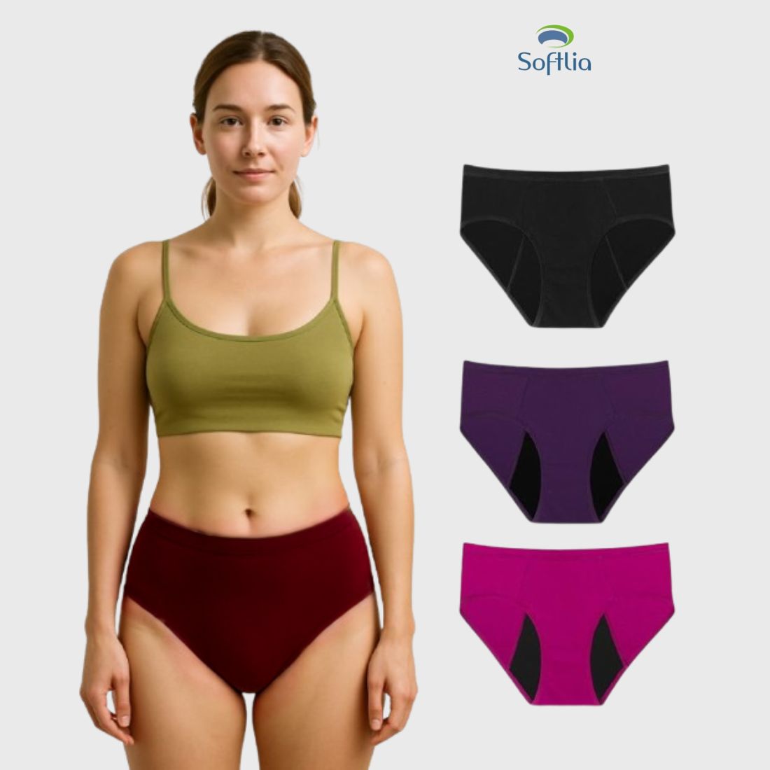 Softlia Women Hipster Red Panty