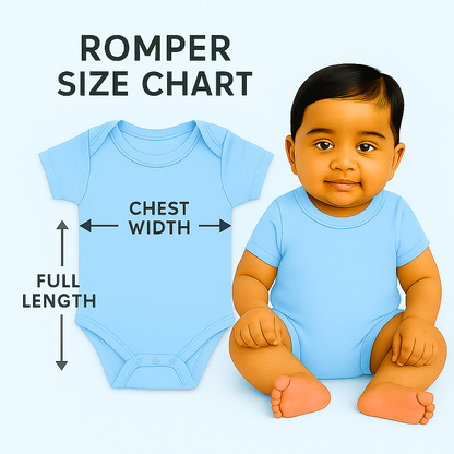 Softlia Pack of 2 – Sky Blue & Yellow Full Printed Baby Rompers