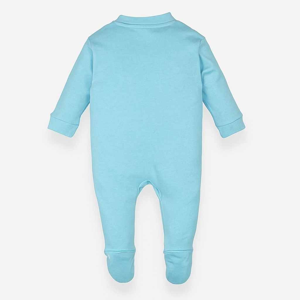 Softlia Pack of 2 – White & Sky Blue Full Printed Baby Rompers