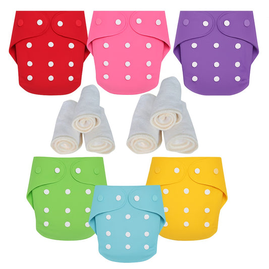 Softlia Reusable Cloth Diapers for Babies – Pack of 6