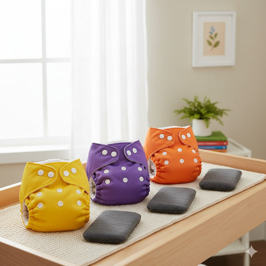 Soft Cotton Cloth Diapers for Baby – Pack of 3 | Breathable, Comfortable & Absorbent